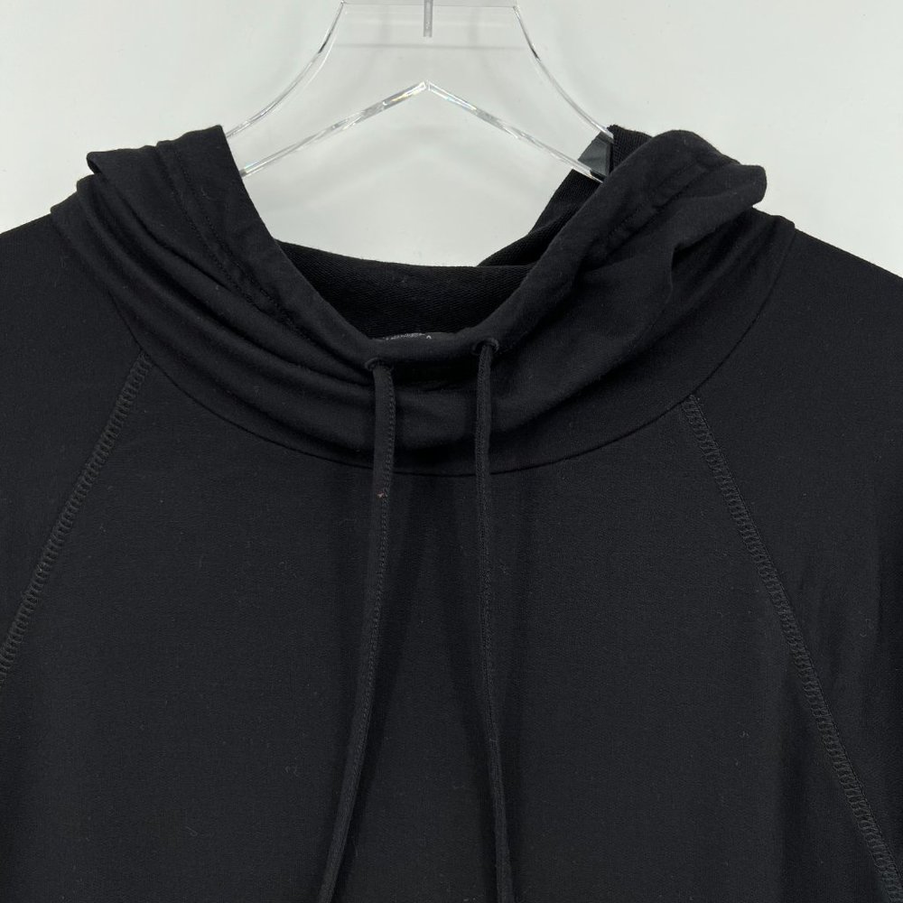 Prana Carys Hooded Dress Black Tunic Sweatshirt Pockets Size XS - Picture 5 of 10